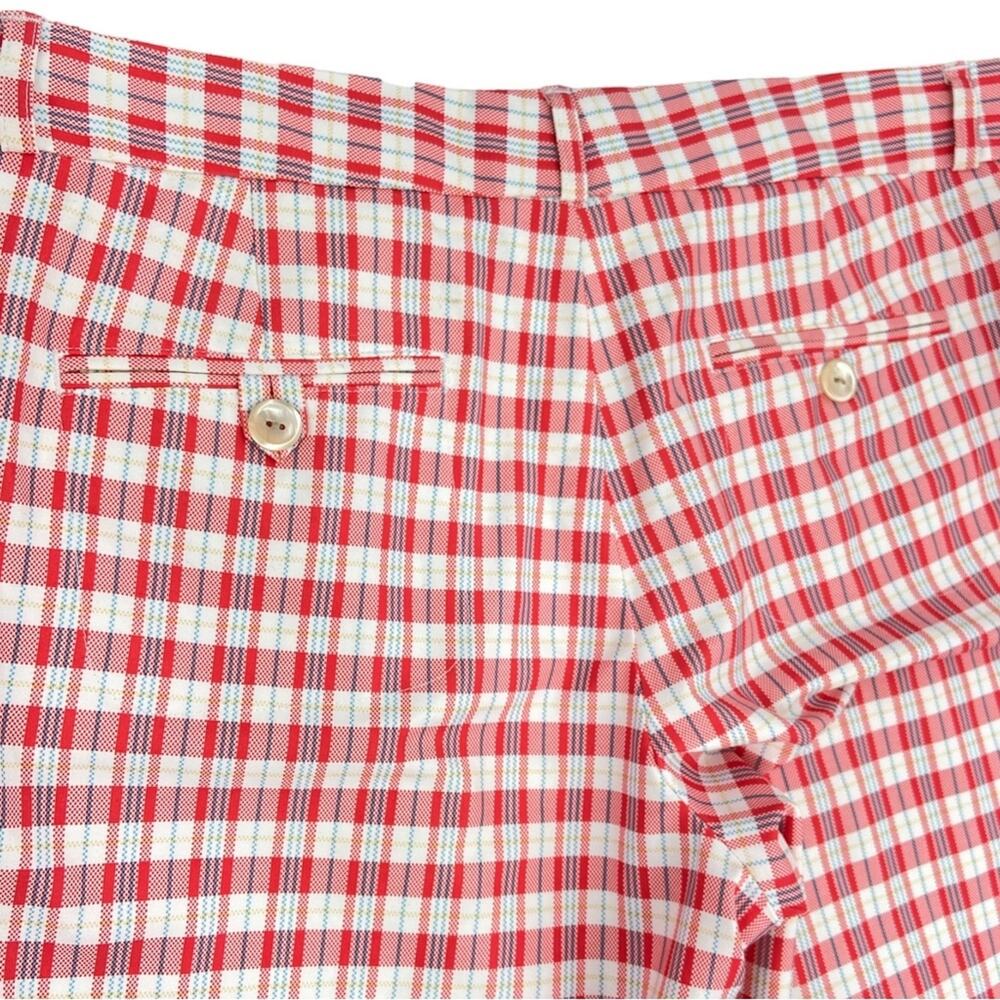 Peter Millar Womens Golf Pants Cropped Checkered Plaid Size 10 - Picture 7 of 8